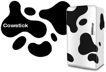 cow fridge sticker