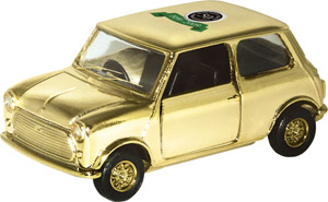 goldplated corgi mini car