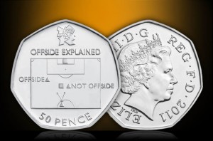 London 2012 Royal Mint Offside Rule Soccer