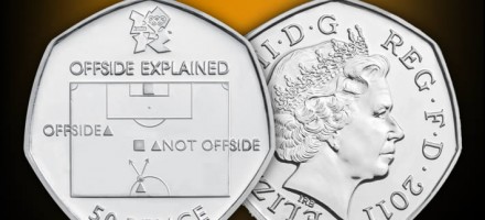 London 2012 Royal Mint Offside Rule Soccer