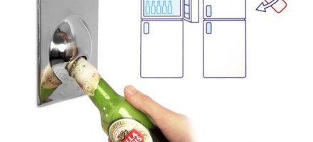 Fridge magnet bottle opener