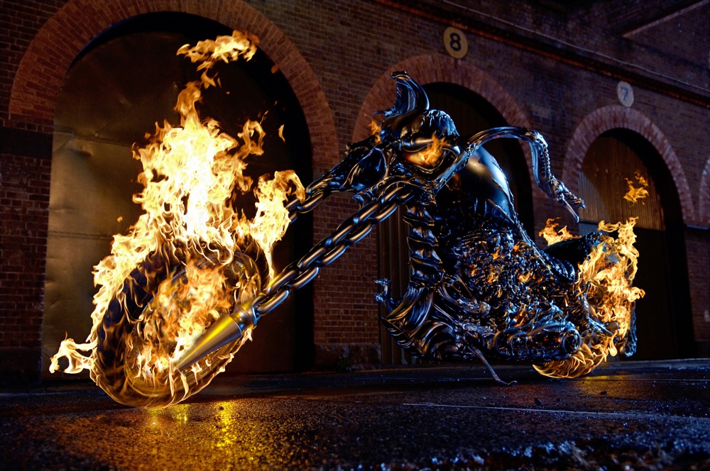The bike from Ghost Rider