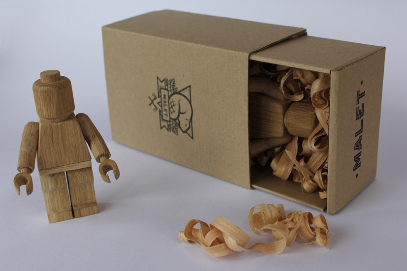 Handmade wooden Lego inspired toys