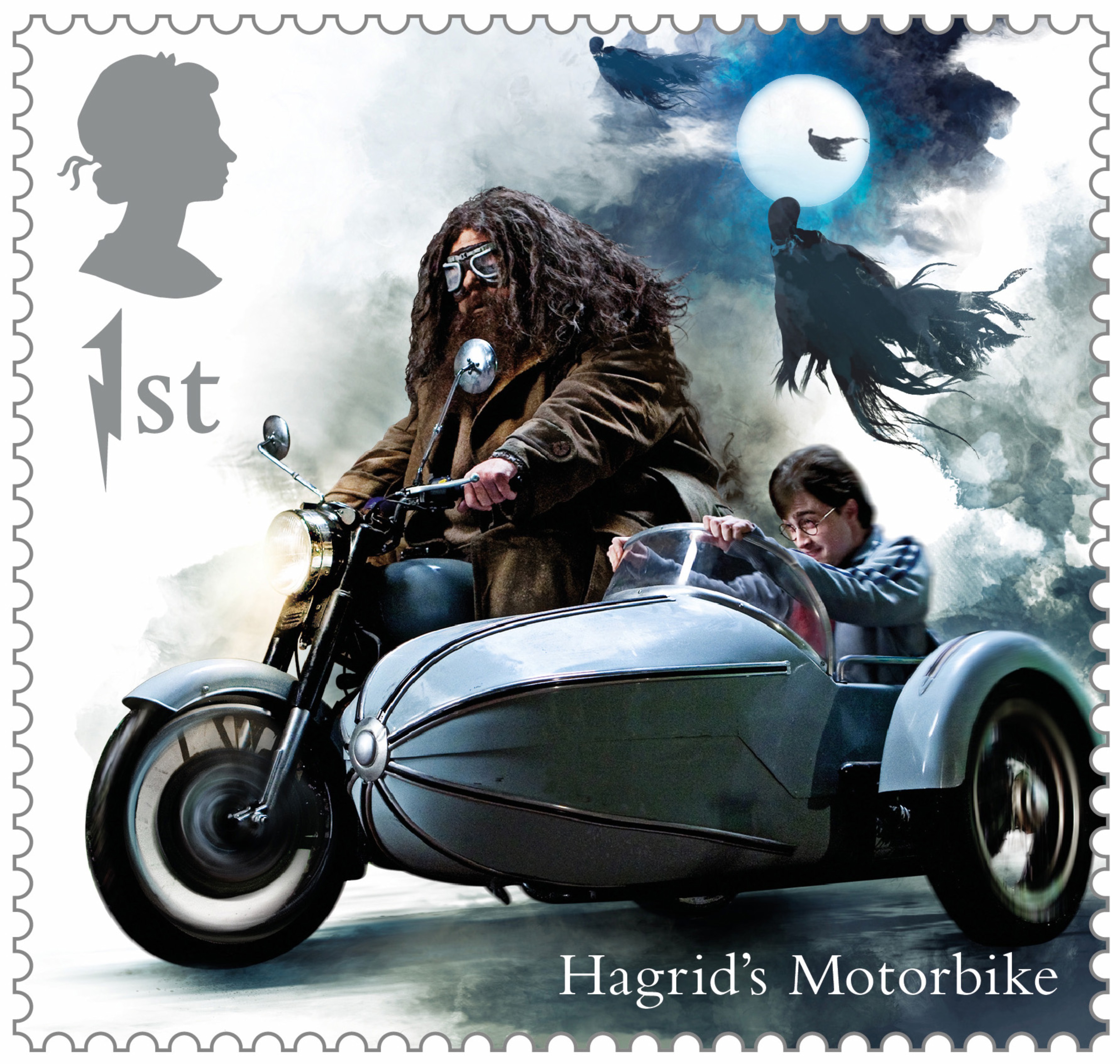 Royal Mail 2018 Harry Potter stamp release - Hagrid's Motorbike